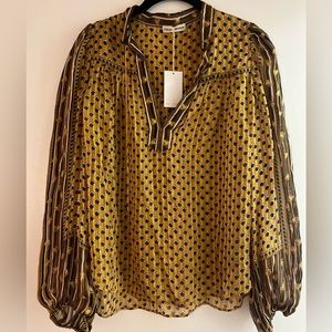 Ulla Johnson
Gold Constance Blouse